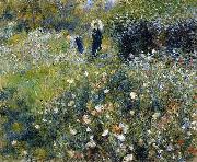 Pierre-Auguste Renoir, Mujer con una sombrilla en un jardin